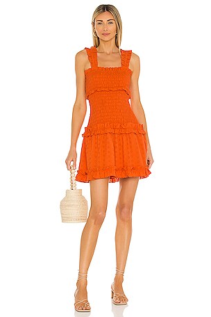 saylor orange dress Azazie Saylor