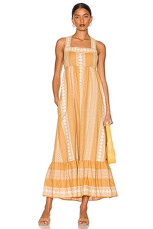 green emerald velvet dress Lumiere Tie Front Midi Dress | Golden Hour | Dresses main image 1