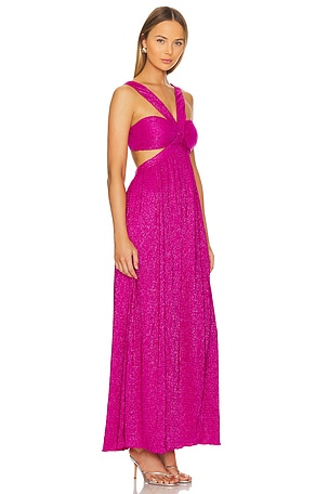 SAYLOR Meadow Maxi Dress in Fuchsia