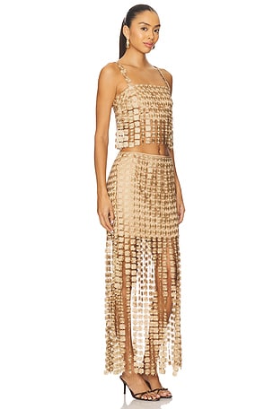 SAYLOR x REVOLVE Elie Set in Metallic Bronze