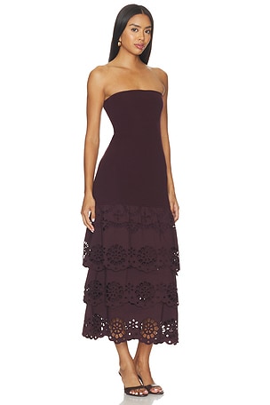 SAYLOR Shyla Dress in Chocolate