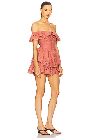 SAYLOR Megara Romper in Rose. Size XS. Also