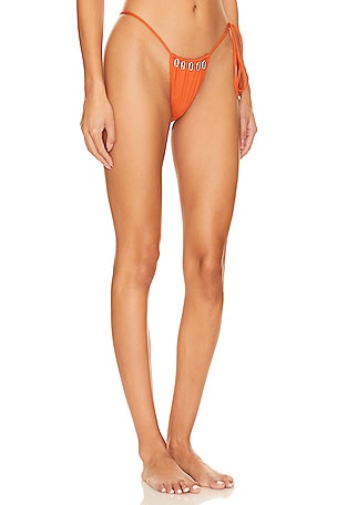 Seashell Monique Tie Side Bottom in Orange