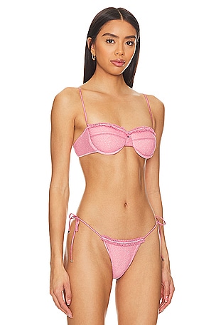 Seashell Negin Balconette Top in Pink