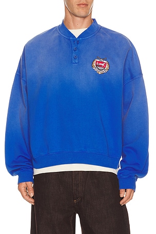 Crest Patch Henley Shirt Siegelman Stable