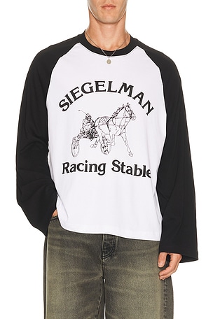 Raglan Stable Long Sleeve Racing Tee Siegelman Stable