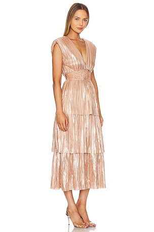 Sabina Musayev Davina Dress in Rose Gold