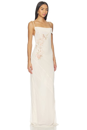 Sabina Musayev Lizzy Dress in Ivory