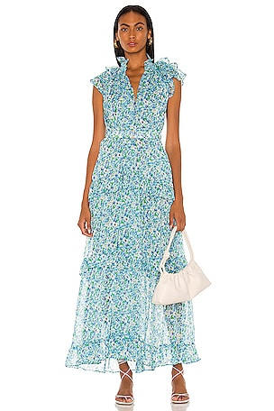Sabina Musayev Marsilea Dress in Green Print | REVOLVE