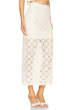 Sabina Musayev Anaya Skirt in Ivory