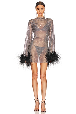 Black Feathers DressSanta Brands$1,085