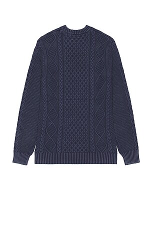 Schott Stonewashed Sweater in Blue