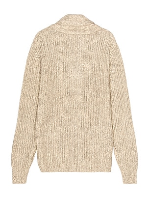 Schott Yak Blend Cardigan in Cream