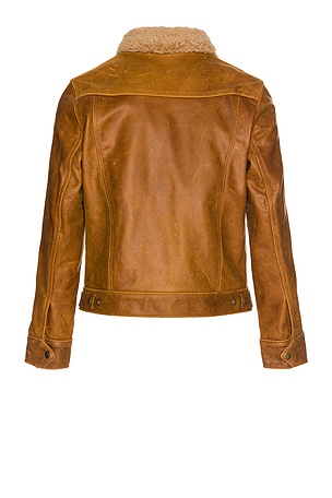 Schott Waxy Vintage Buffalo Trucker in Neutral