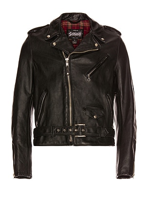 Schott Vintage Fit Moto Jacket in Black