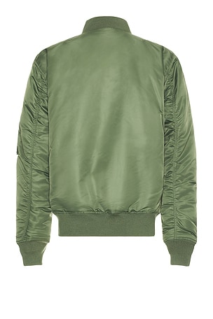 Schott Nylon Flight Jacket in Green