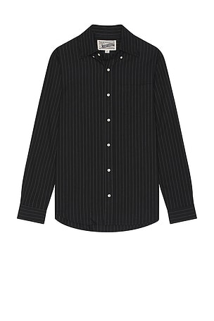 Striped Oxford Button Up Shirt Schott