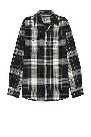 Plaid Cotton Flannel Shirt Schott