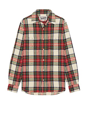 Plaid Cotton Flannel Shirt Schott