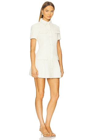 Susanna Chow Page Tweed Dress in Cream