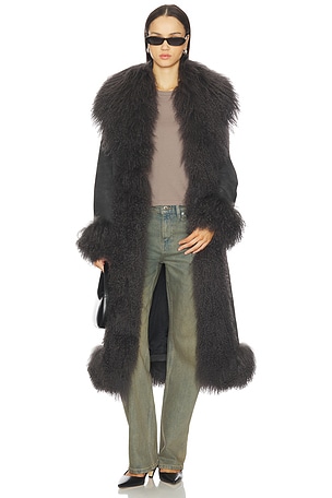 Dorothy Suede Maxi Coat Susanna Chow