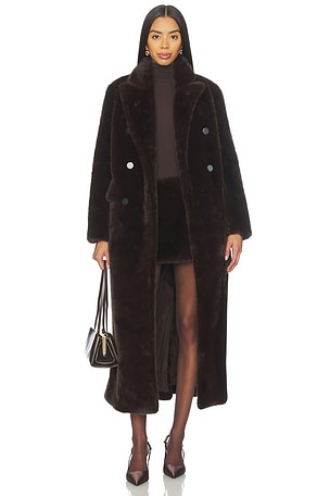 Yvonne Faux Fur Coat Susanna Chow