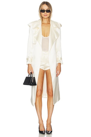 Olivia Satin Trenchcoat Susanna Chow