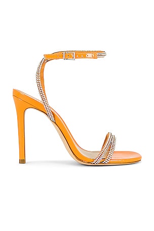Schutz Altina Glam Sandal in Bright Tangerine REVOLVE