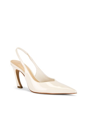 Schutz Lexi Mid Slingback Pump in White