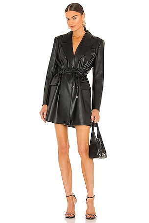 h:ours Sherwood Mini Dress in Black