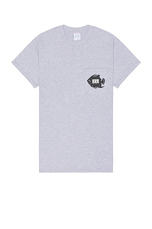 SCI-FI FANTASY Fish Pocket Tee in Grey