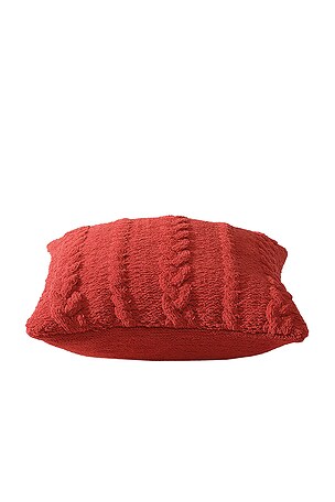 Sunday Citizen Braided Throw Pillow in Red