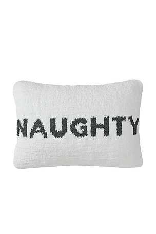 Naughty Nice Throw Pillow Sunday Citizen