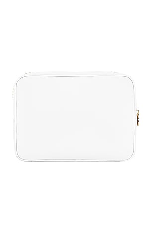 Stoney Clover Lane Clear Front Large Pouch in Blanc