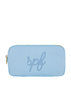 Periwinkle SPF Embroidered Small Pouch Stoney Clover Lane