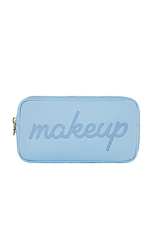 BOLSA DE MAQUILLAJE PERIWINKLE "MAKEUP" EMBROIDERED SMALL POUCH Stoney Clover Lane