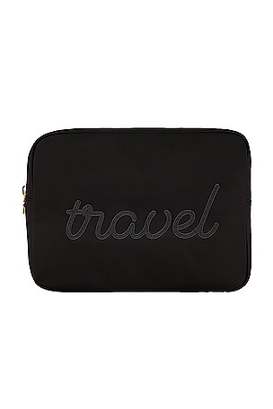 Noir Travel Embroidered Large Pouch Stoney Clover Lane