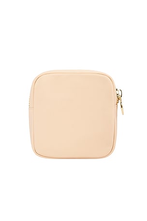 Stoney Clover Lane Airplane Embroidered Mini Pouch in Sand