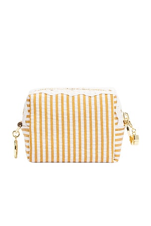 Micro Pouch in Yellow Seersucker Stoney Clover Lane