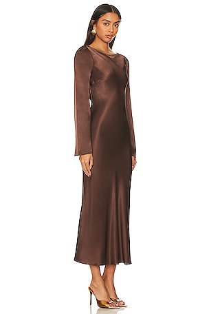 Stone Cold Fox x REVOLVE Frankie Midi Dress in Brown