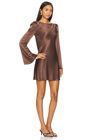 Stone Cold Fox x REVOLVE Basier Mini Dress in Brown