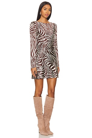 Stone Cold Fox x REVOLVE Basier Mini Dress in Brown