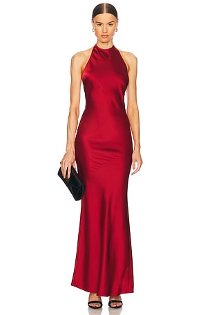 x REVOLVE Aria Gown Stone Cold Fox