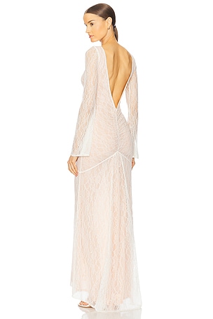 x REVOLVE Luna Gown Stone Cold Fox