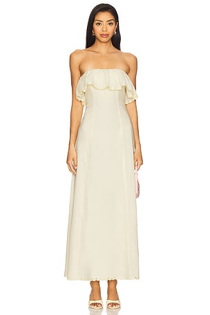 x REVOLVE Abby Maxi Dress Stone Cold Fox