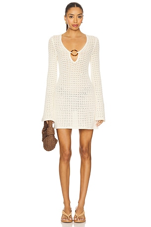 x REVOLVE Bobby Pointelle Mini Dress Stone Cold Fox