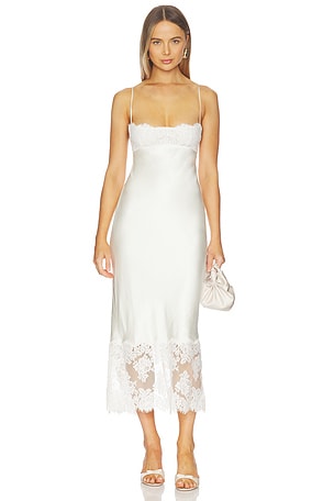 x REVOLVE Carmela Midi Dress Stone Cold Fox