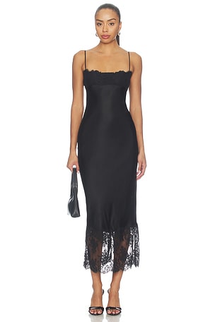 x REVOLVE Carmela Midi Dress Stone Cold Fox