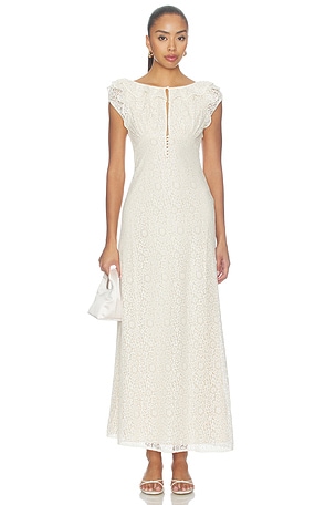 x REVOLVE Calla Maxi Dress Stone Cold Fox