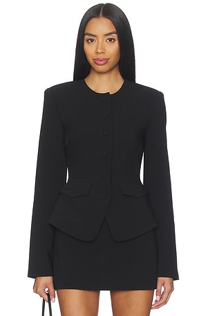x REVOLVE Mandy Jacket Stone Cold Fox
